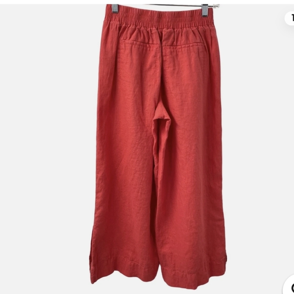Athleta Playa Linen Wide Leg Crop Size 22 - Picture 4 of 9